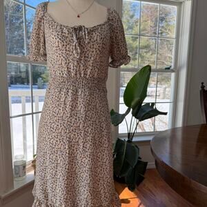 Midi Floral Dress by Monteau XXS